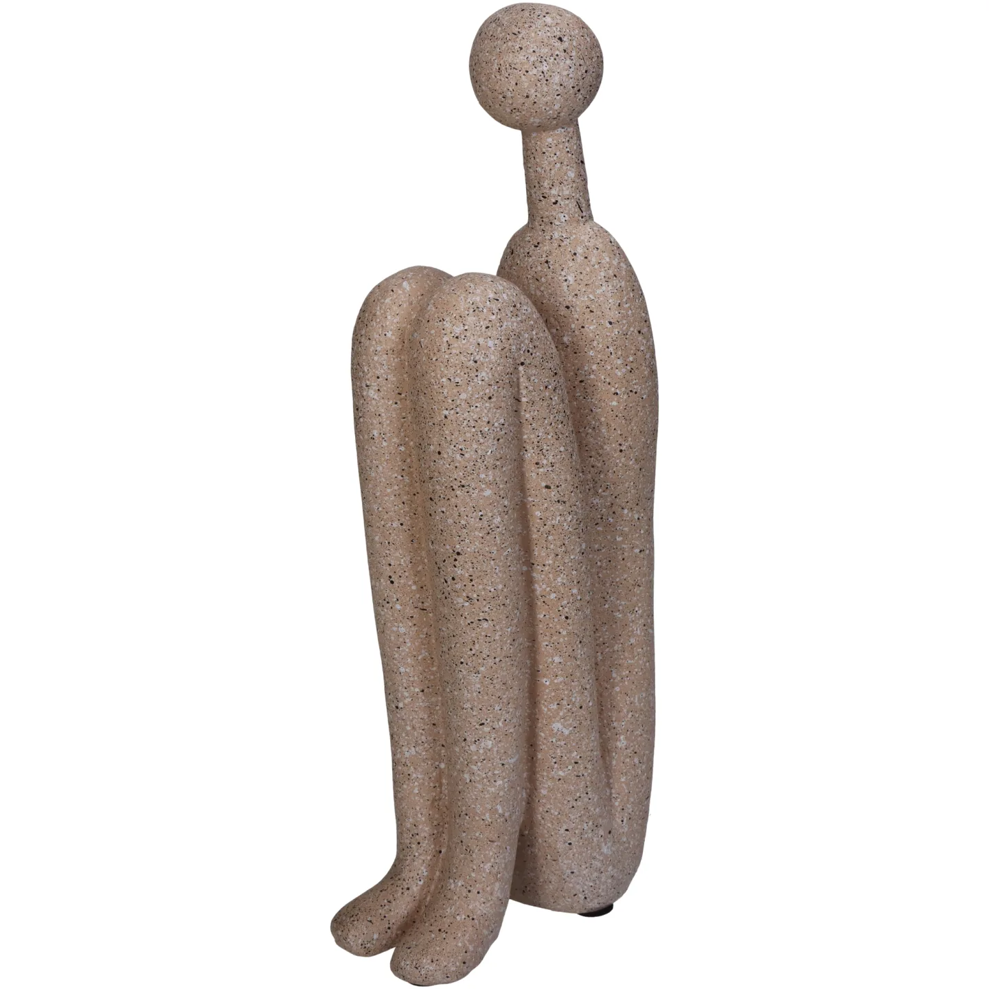 Kersten Figur Mensch Sitzend, Beige H: 27 cm | Schubiger Möbel