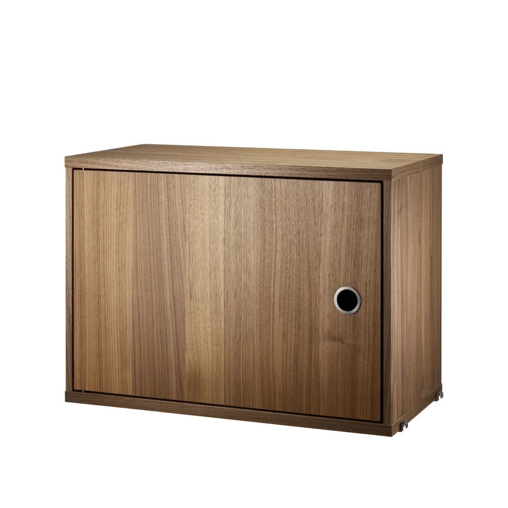 String String Schrank mit Tür Walnuss, 58x30 cm
