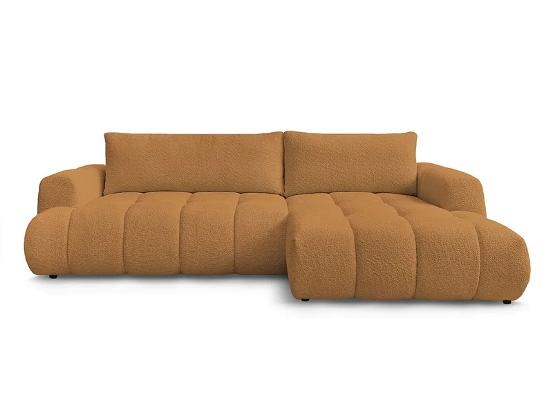 Ecksofa BOBOCHIC FUJI Boucle-Stoff gelb