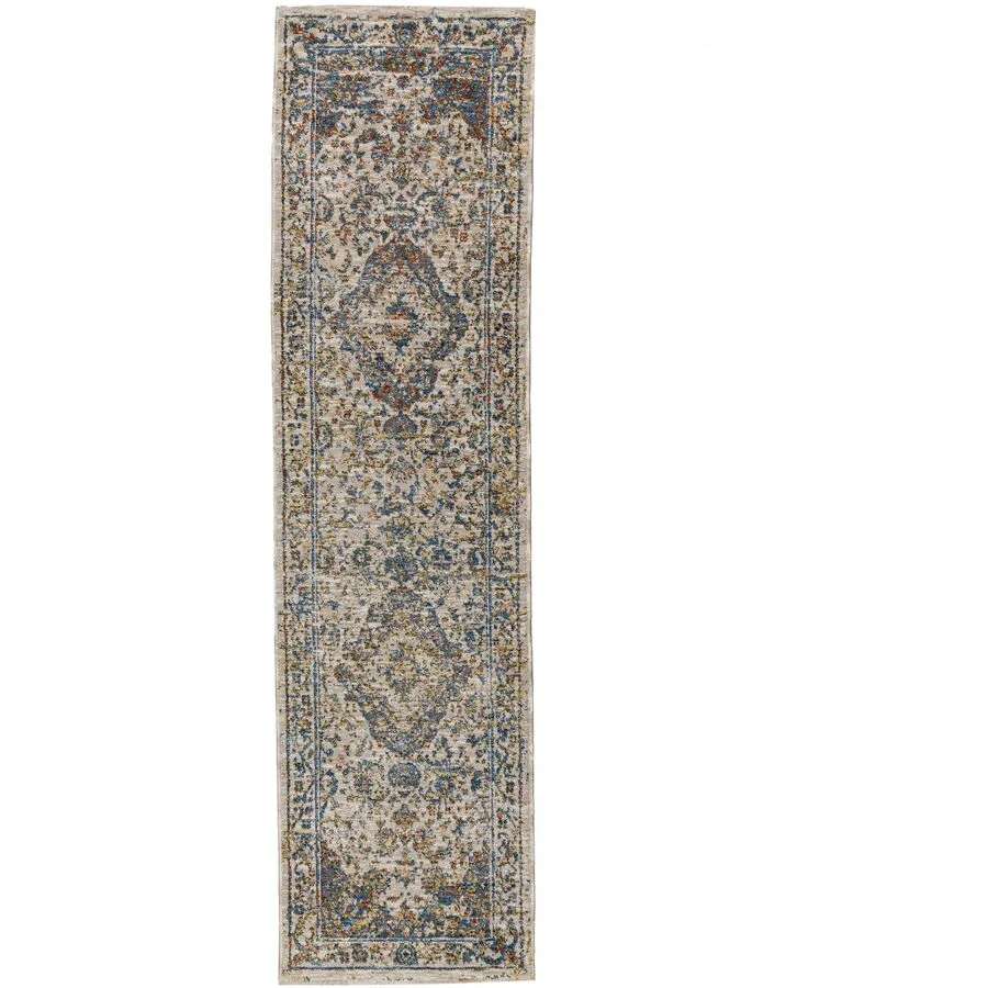 Teppich Ziqta Multi Paisleymuster Polyester 60 x 230 cm
