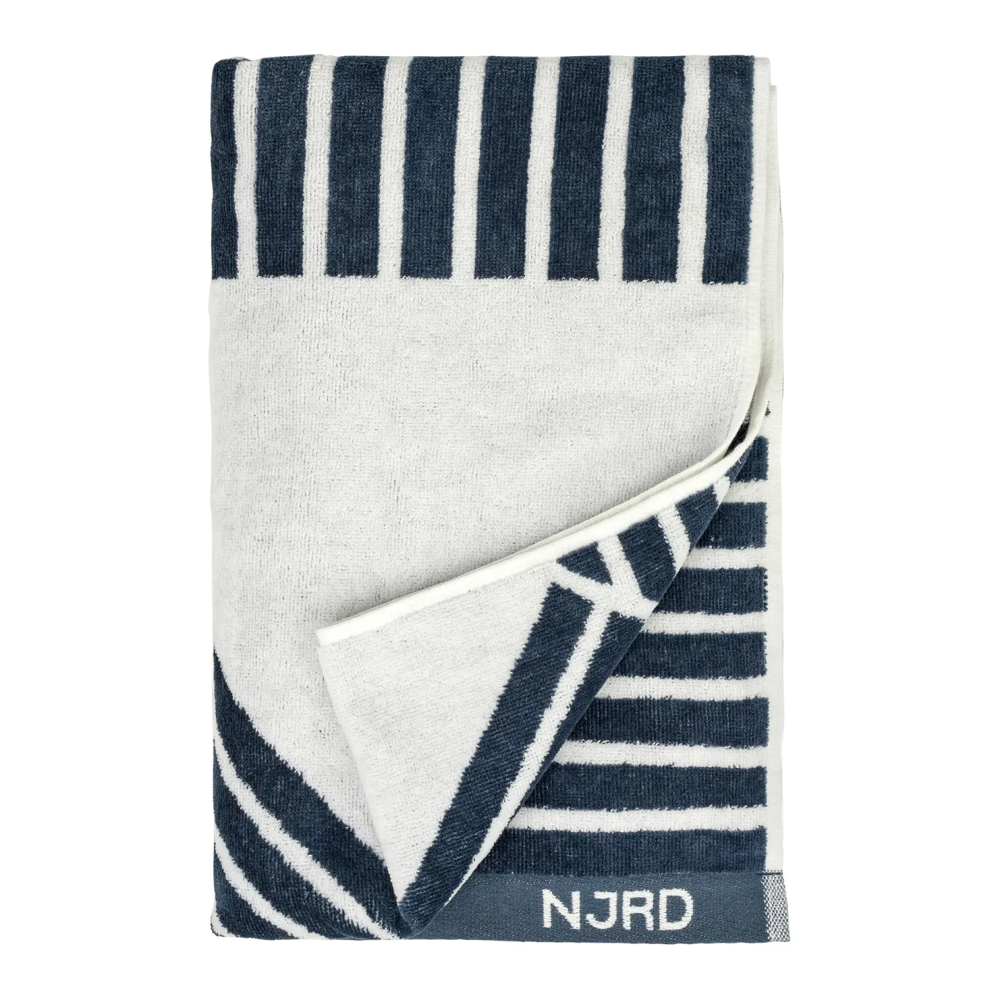 NJRD Stripes Badehandtuch 70x140 cm Blau