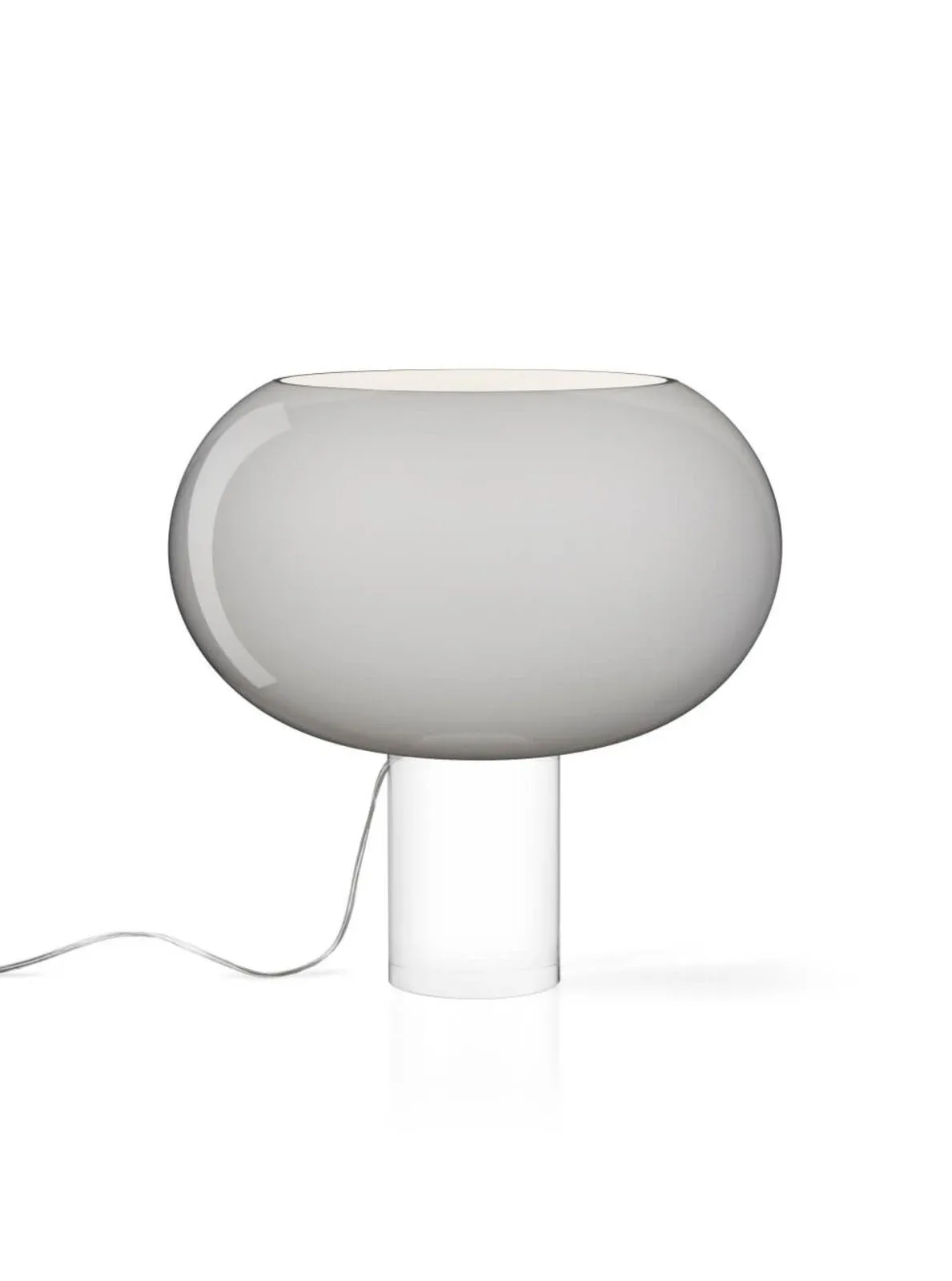 Buds 2 Tischleuchte Grau - Foscarini - Wohnzimmer - Glas