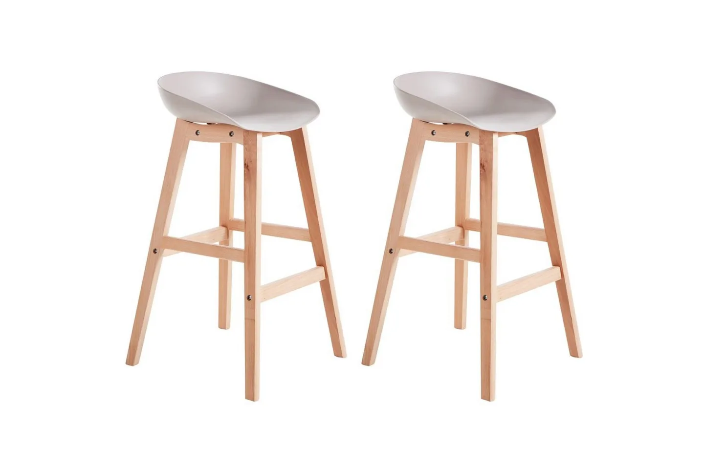 Set med 2 barstolar Micco -