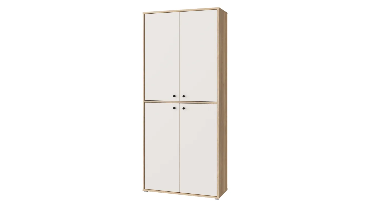 Garderobenschrank beige Mauvelle Eiche 84 x 191 cm - KENDRAY