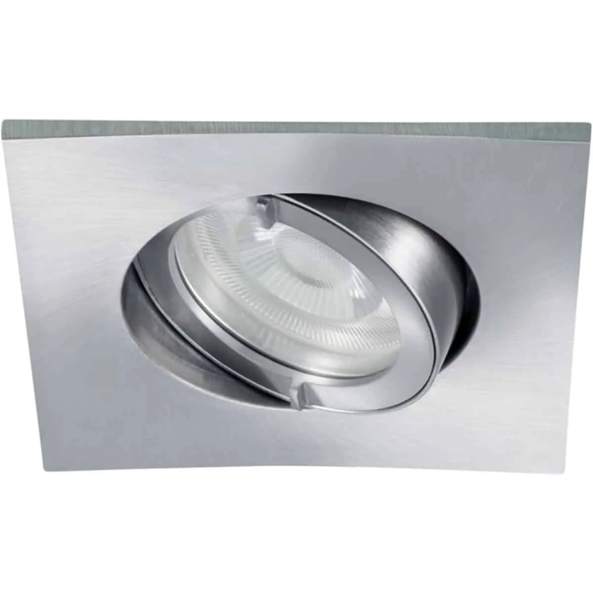 Takspot Inset Trend 75 Swing Square IP44 Borstad aluminium