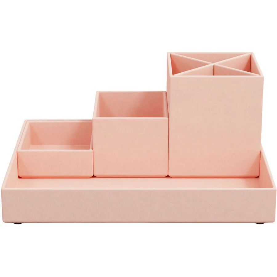 Schreibtischorganizer Bigso Box dusty pink Papier B 23.5 T 18 cm