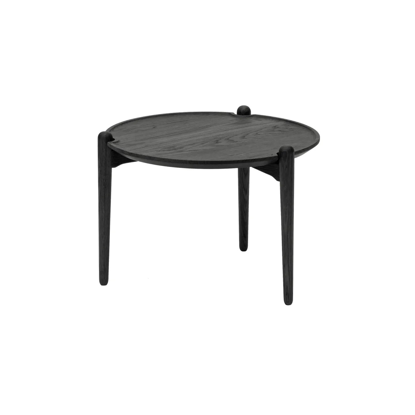 Design House Stockholm Aria Couchtisch Schwarze Eiche, Ø50x37 cm