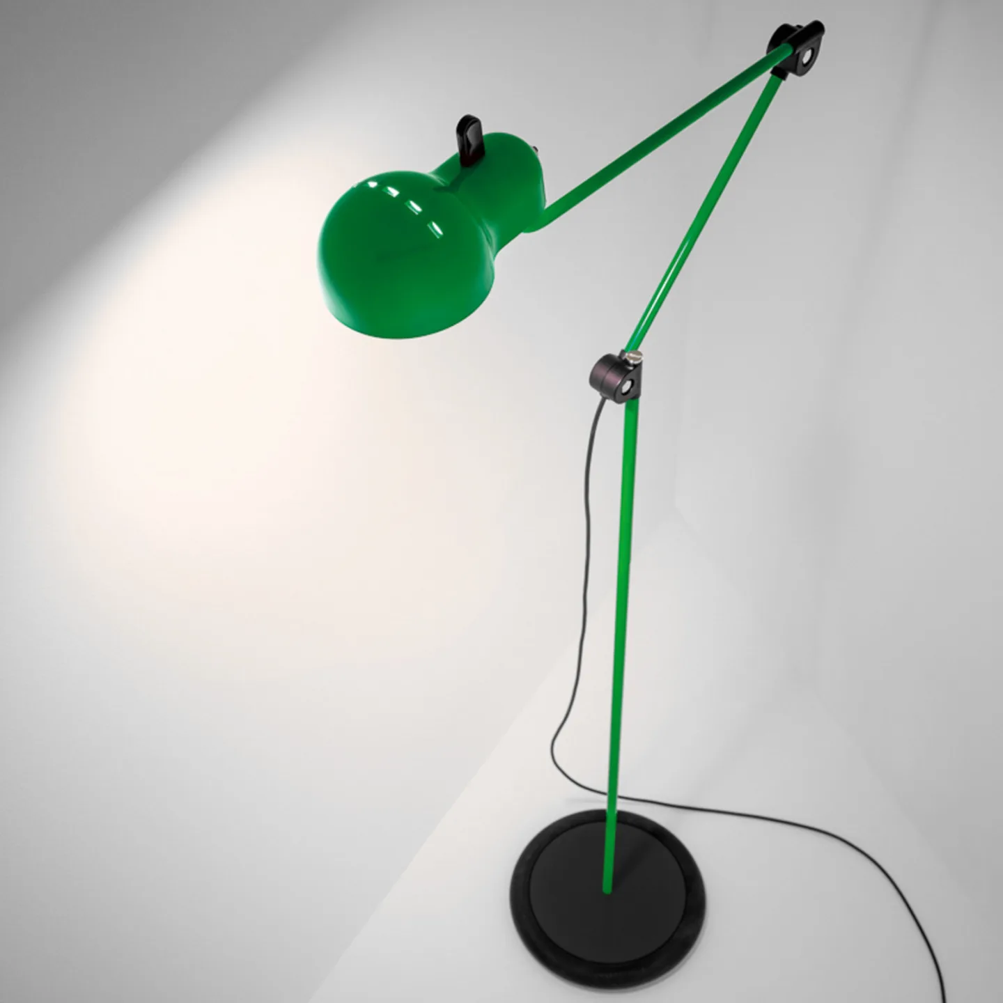 Topo LED-Stehleuchte, grün, Höhe 140 cm - Stilnovo - Wohnzimmer - Design - Metall - Einflammig