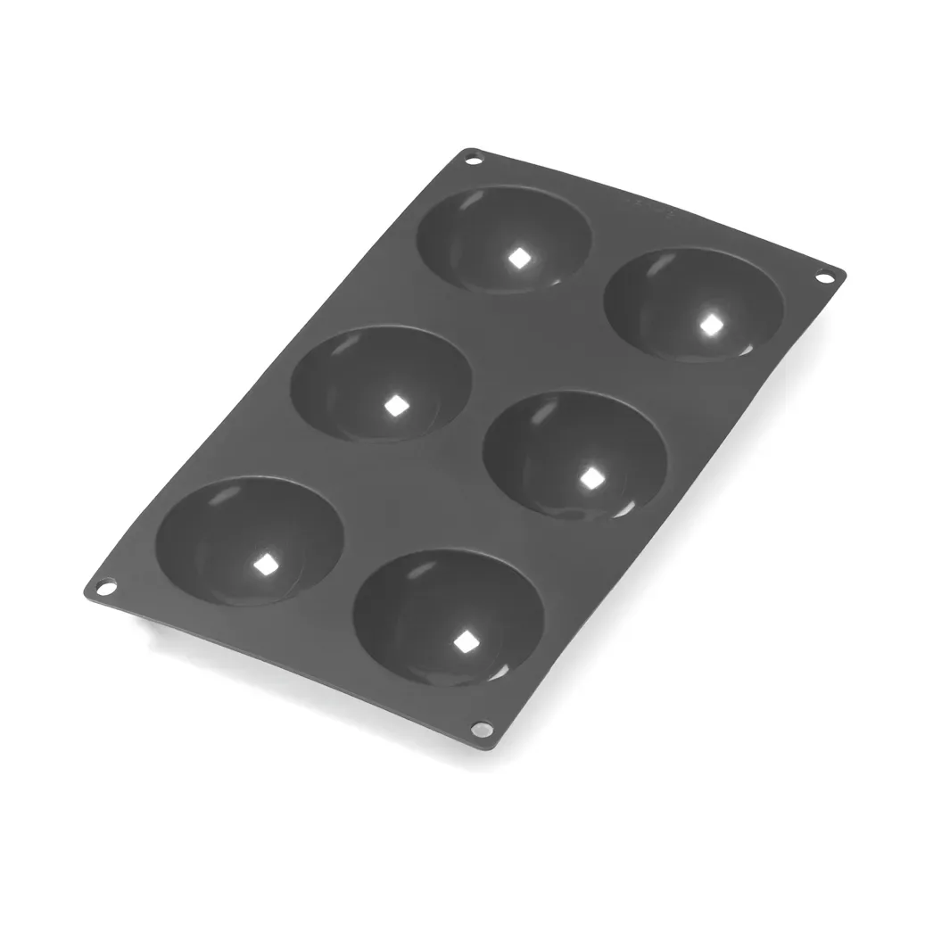 Lékué Lékué Silikonform Halbkugel 6 Stk. Schwarz