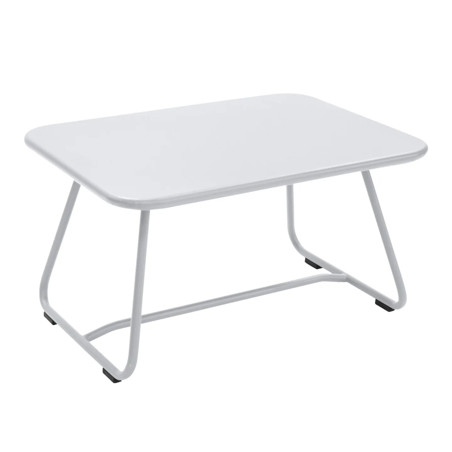 Fermob - Sixties Low Table, Cotton White - Småbord och sidobord utomhus - Frédéric Sofia - Vit - Metall