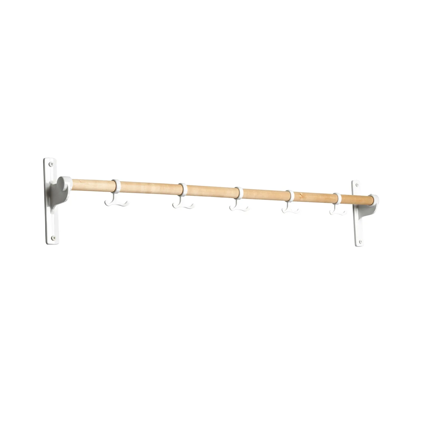 Essem Design - Nostalgi Kroklist Grund Björk/Vit, 100 cm - Klädhängare - Gunnar Bolin - Träfärgad,Vit