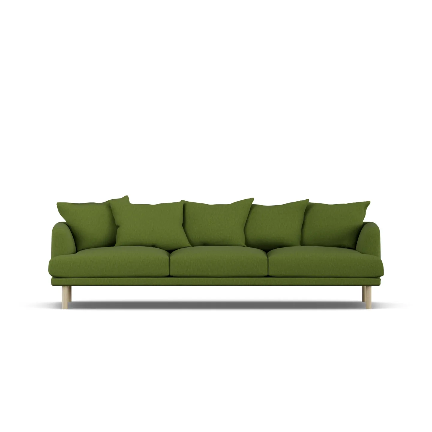 1898 Sjövik Sofa Luiza Green 3975-Eiche weiß geölt, 3,5-sitzig