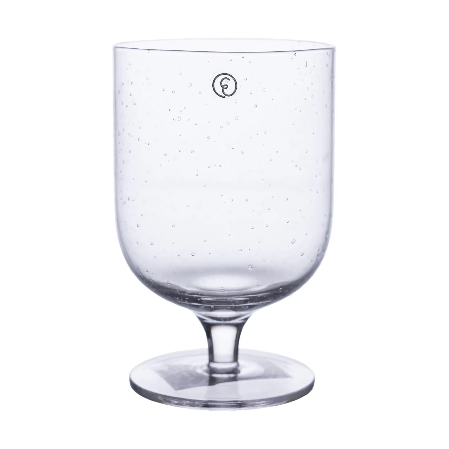ERNST Ernst Trinkglas auf Fuß, Glas mit Blasen 30 cl, 2er-Pack Klar
