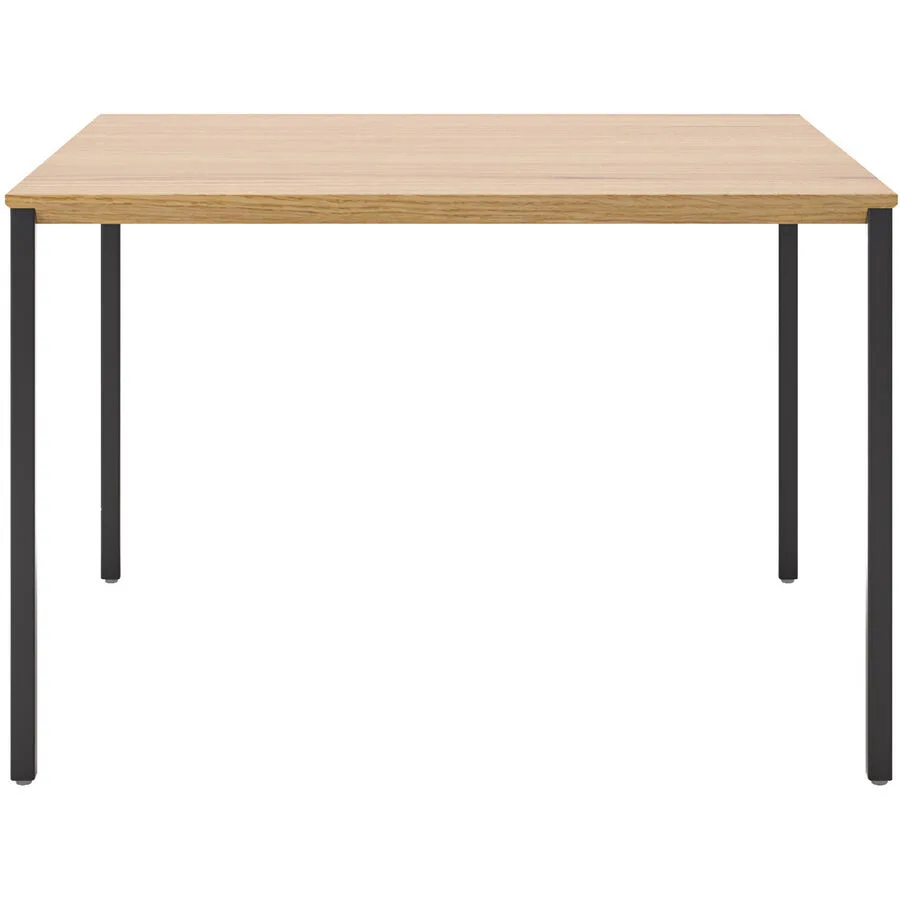 Beistelltisch Barillo Schwarz Holz 60 cm - Material: Eiche