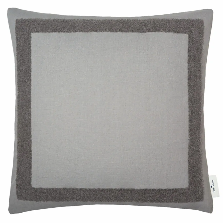 Tom Tailor Zierkissenbezug Case grau Polyester/Baumwolle B 45 T 45 cm