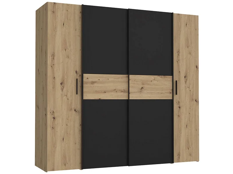 Schrank mit beiden Türarten TRONDHEIM holz 4 Türen