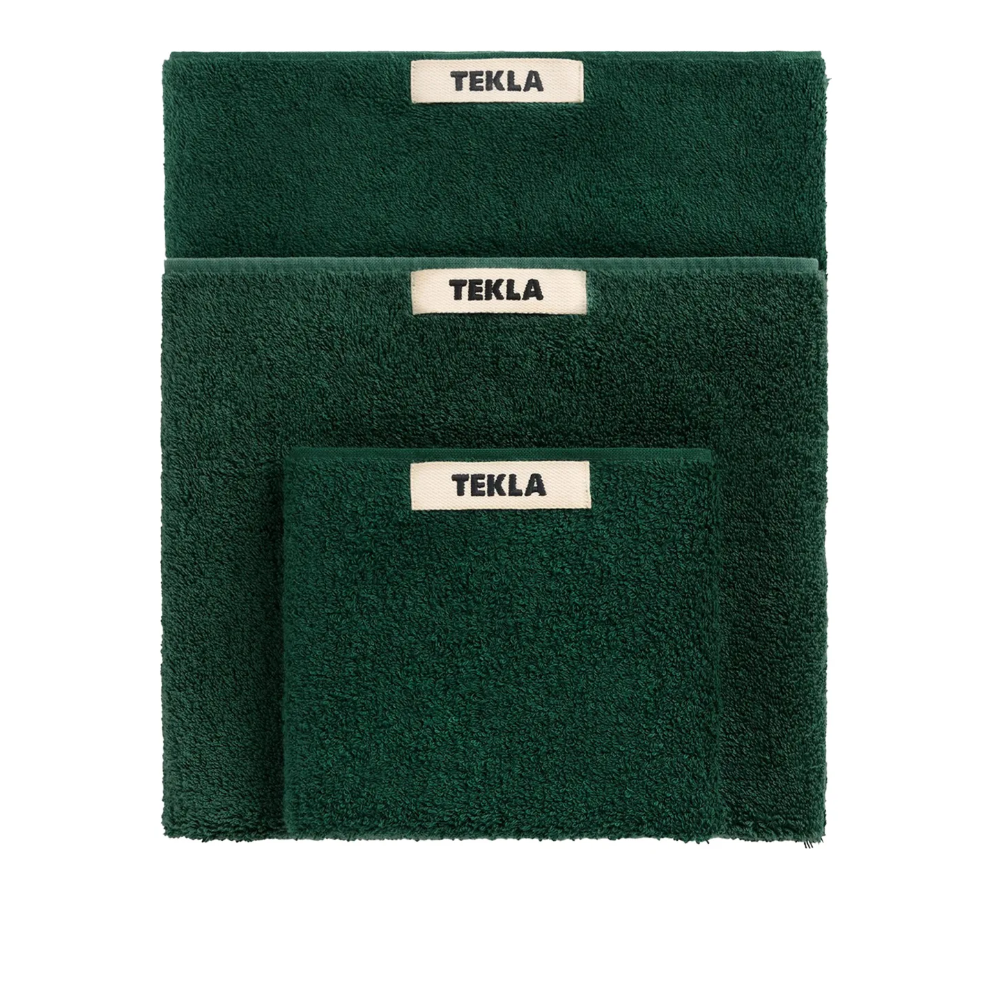 Tekla - Terry badhandduk 140x70 cm forest green - Handdukar och badlakan - Grön - Bomull