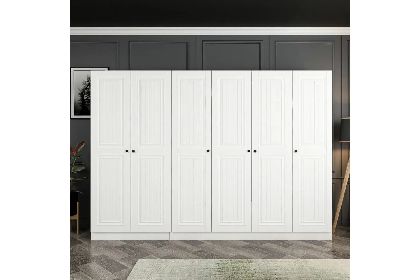Fruitland Garderob 270 cm - Vit