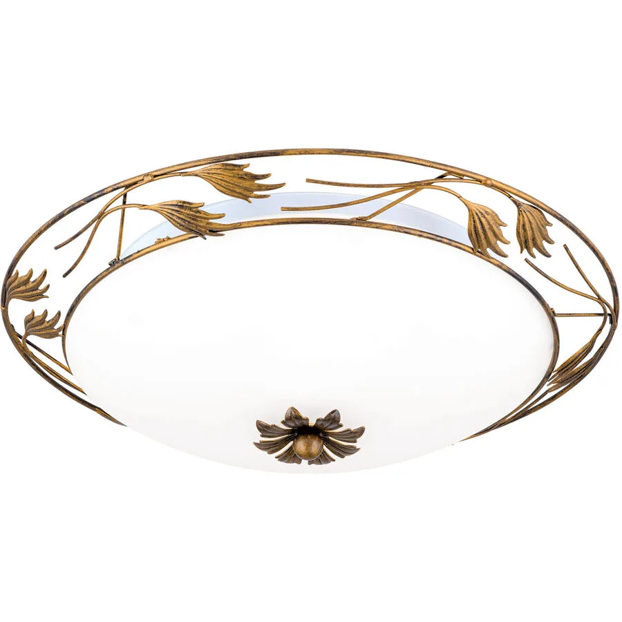 Deckenlampe Fleur Stahl 50 cm 50 cm - Farbe: Antik