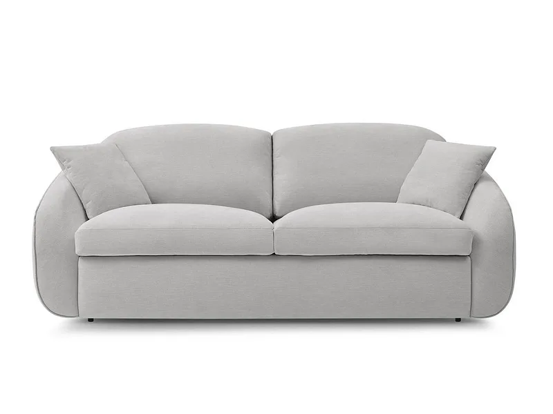 3er Sofa BOBOCHIC CEZANNE Stoff hellgrau