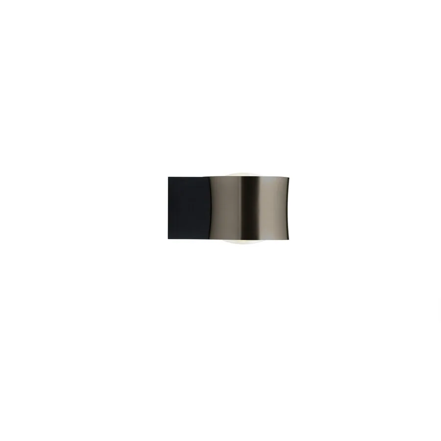 Designer-Wandlampe Bankamp Impulse bronze D 12 cm - Material: Aluminium/Acryl - LED - Lichtfarbe: Extra warmweiss - LED Energiesparlampen
