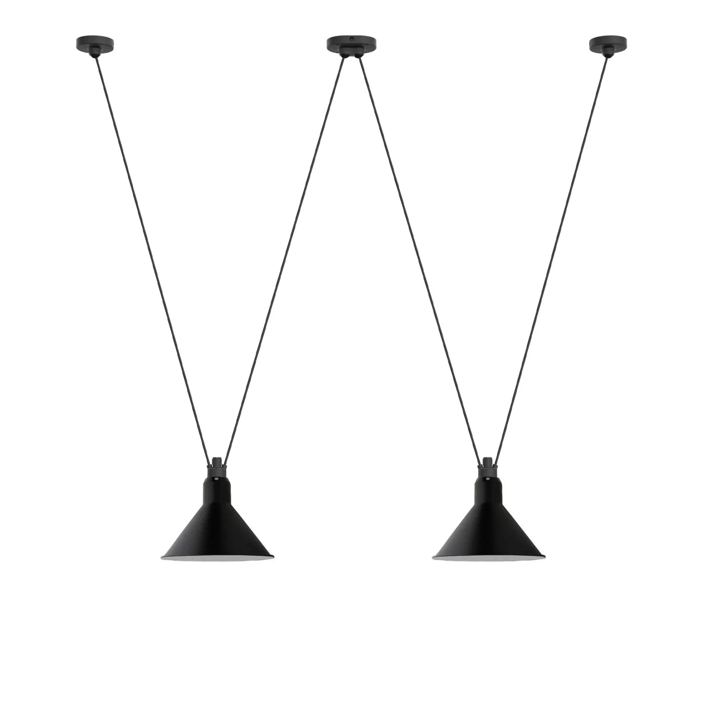 DCWéditions - Les Acrobates De Gras 324 L Conic Black - Pendellampor - Bernard-Albin Gras - Svart