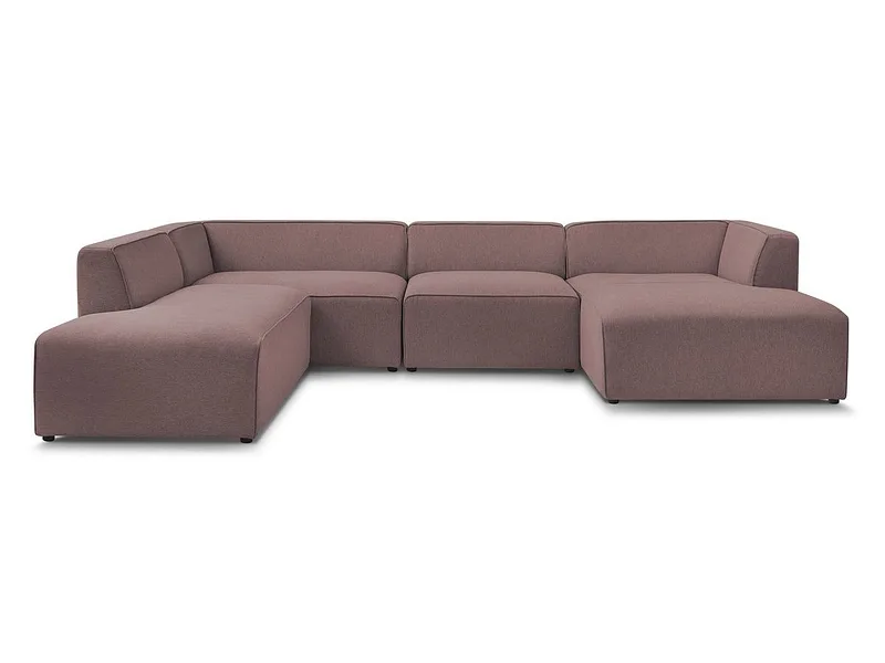 Wohnlandschaft BOBOCHIC MEGEVE Stoff chiniert rosa