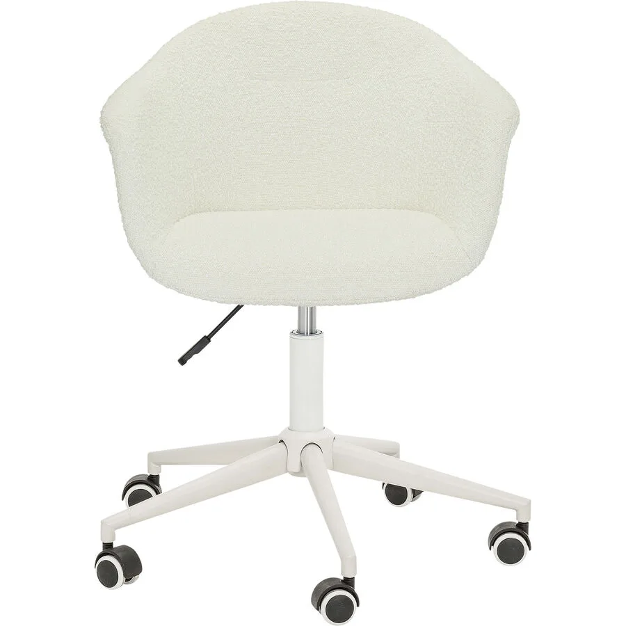 Bürostuhl Lia weiss Stoff H 86 cm