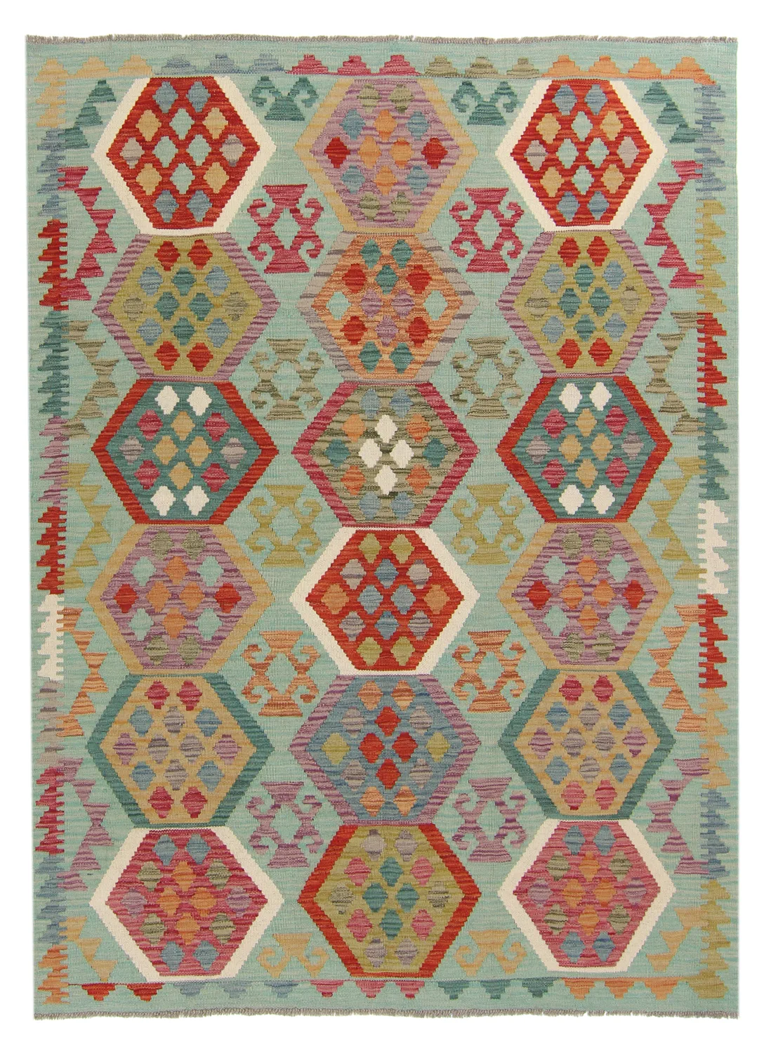 Orientalsk kelimteppe 199 x 146 cm (Størrelse: 199 x 146 cm)