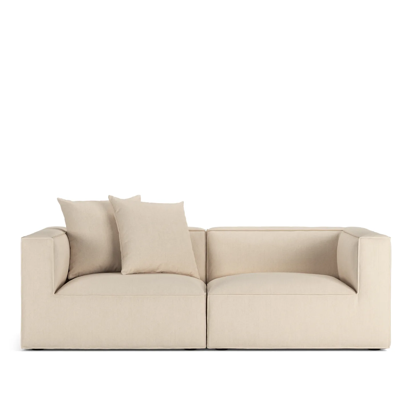 A Huseby - Famn 2-Seater Shadow Nature 01 - Soffor - Trä/Textilmaterial/Skum