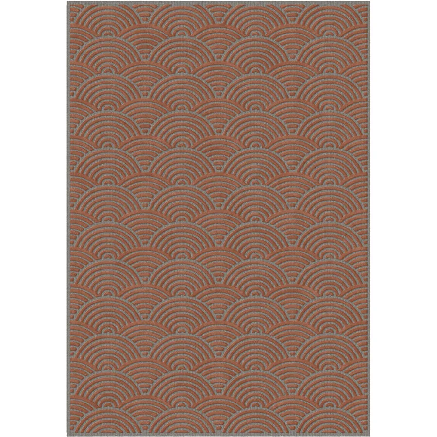 Teppich Lana Rot, Grau Anderes Muster Wolle, Polyamid 170 x 120 cm