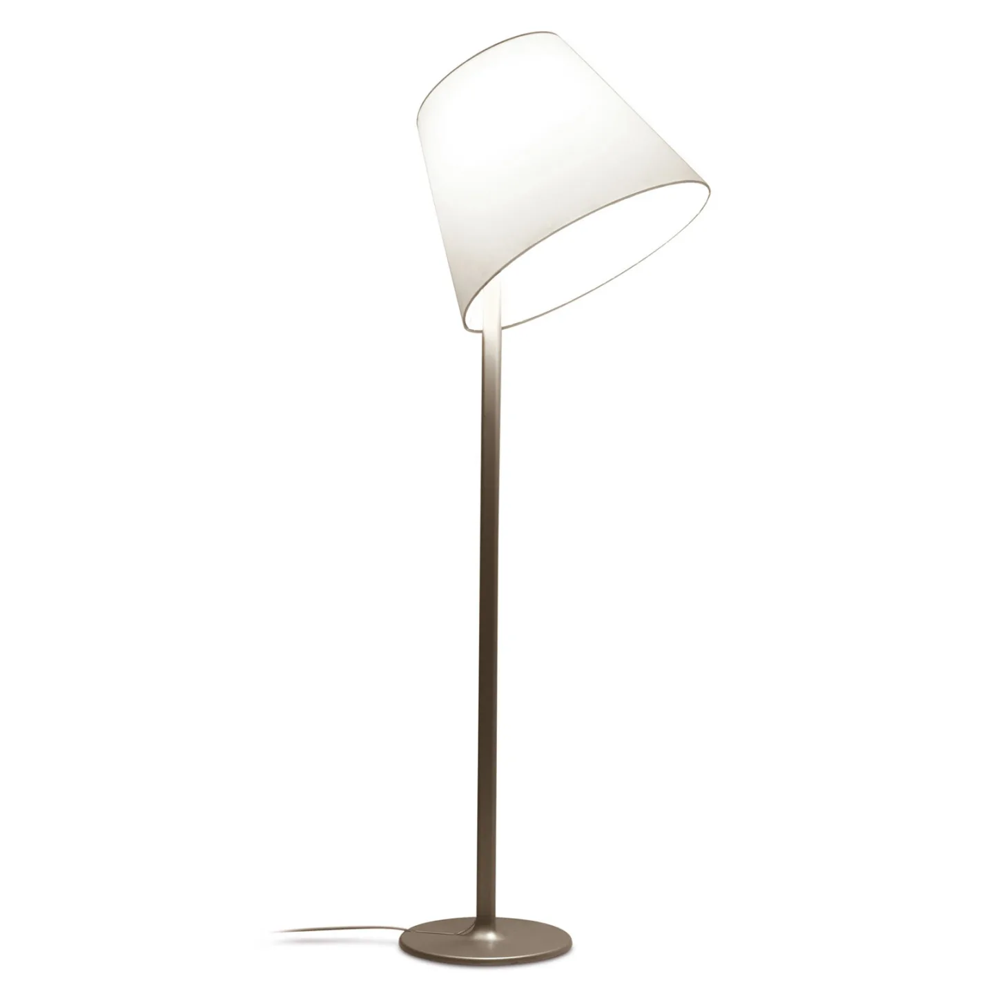 Melampo Mega F Gulvlampe Bronse - Artemide - Stue - Design - Stoff / Tekstil - Med skjerm
