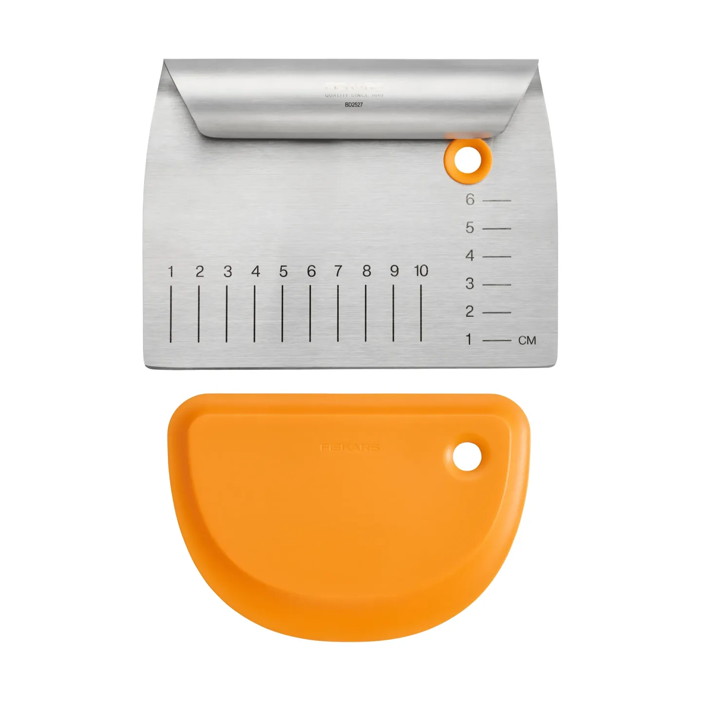 Fiskars Functional Form Teigschaber Metall-Silikon, 2-teilig