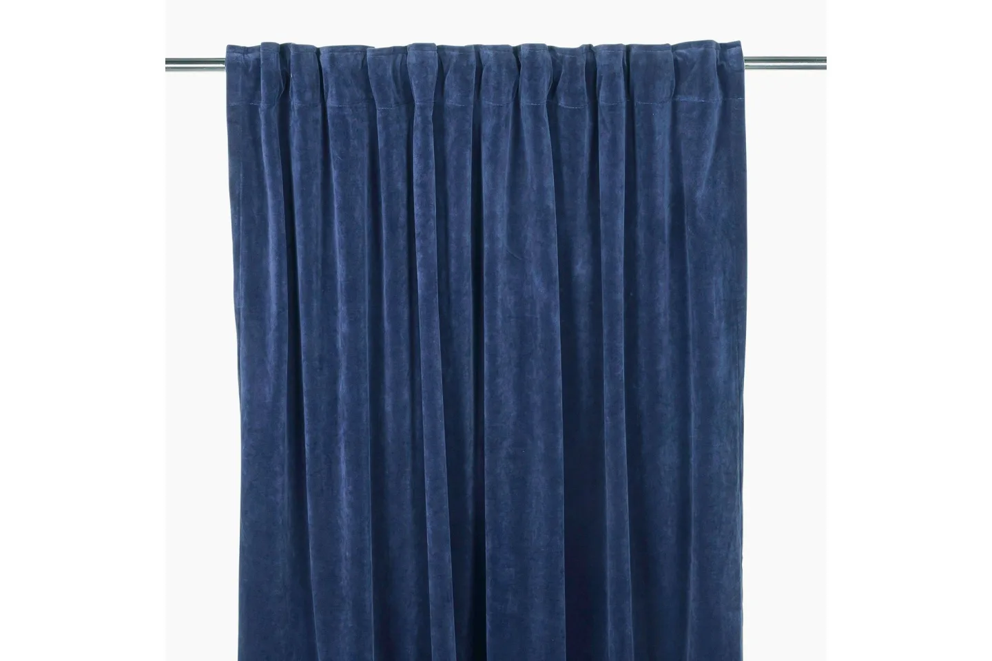 Sameta Sammetsgardin Multibandslängd 2-pack 240 cm - Marinblå