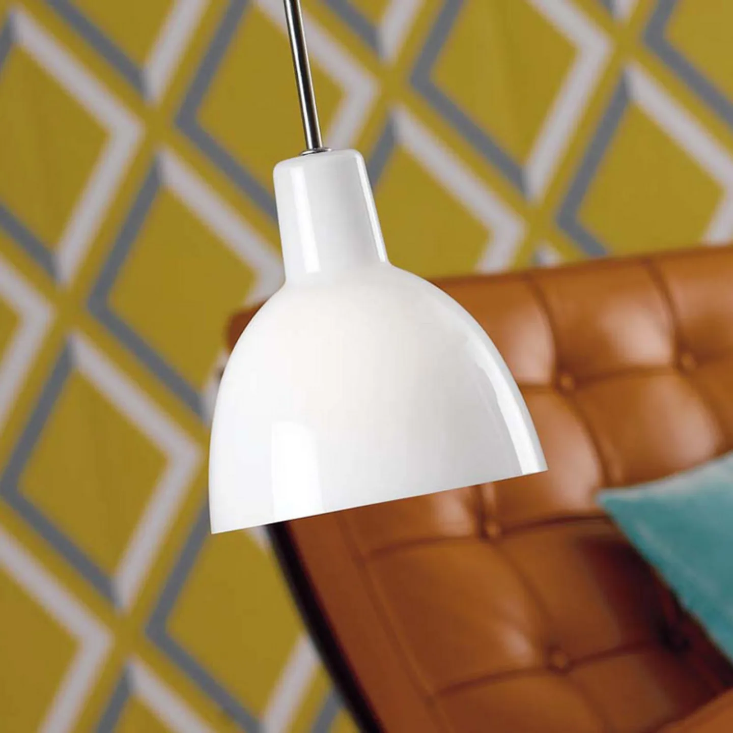 Toldbod Glas Pendelleuchte Ø155 White Opal - Louis Poulsen - Wohnzimmer - Design - Einflammig