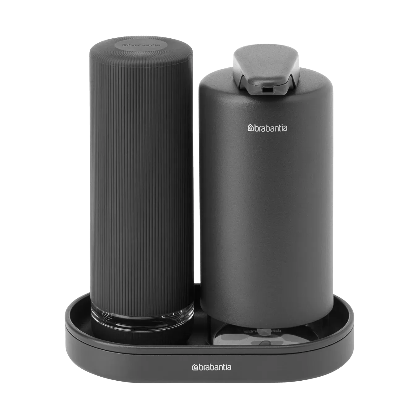 Brabantia SinkStyle Seifenspender/Spülmittelspender Set Mineral Infinite Grey