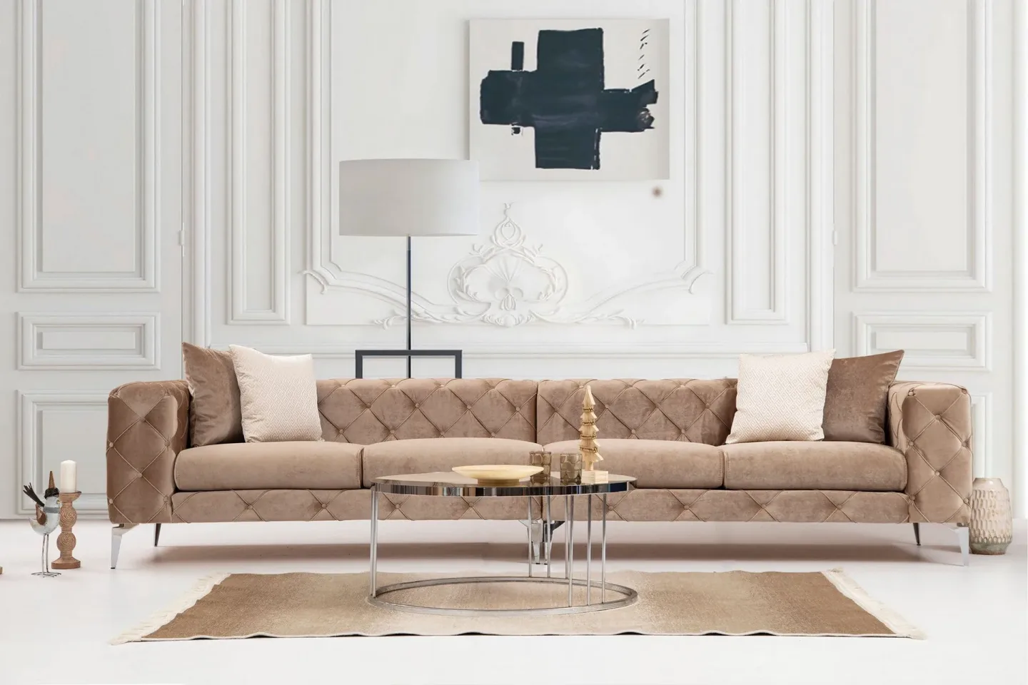 Beachport Soffa 4-sits - Beige