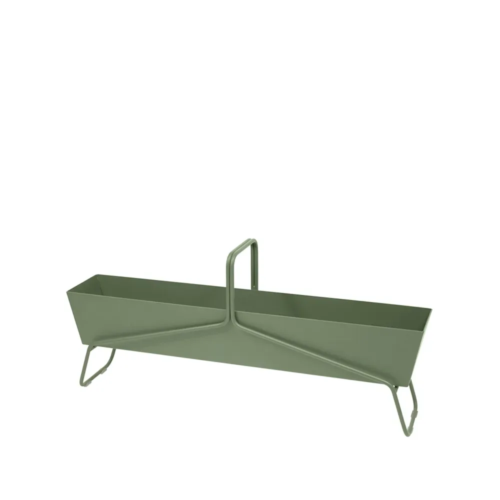 Fermob Basket long planteringsbox Cactus (grön)