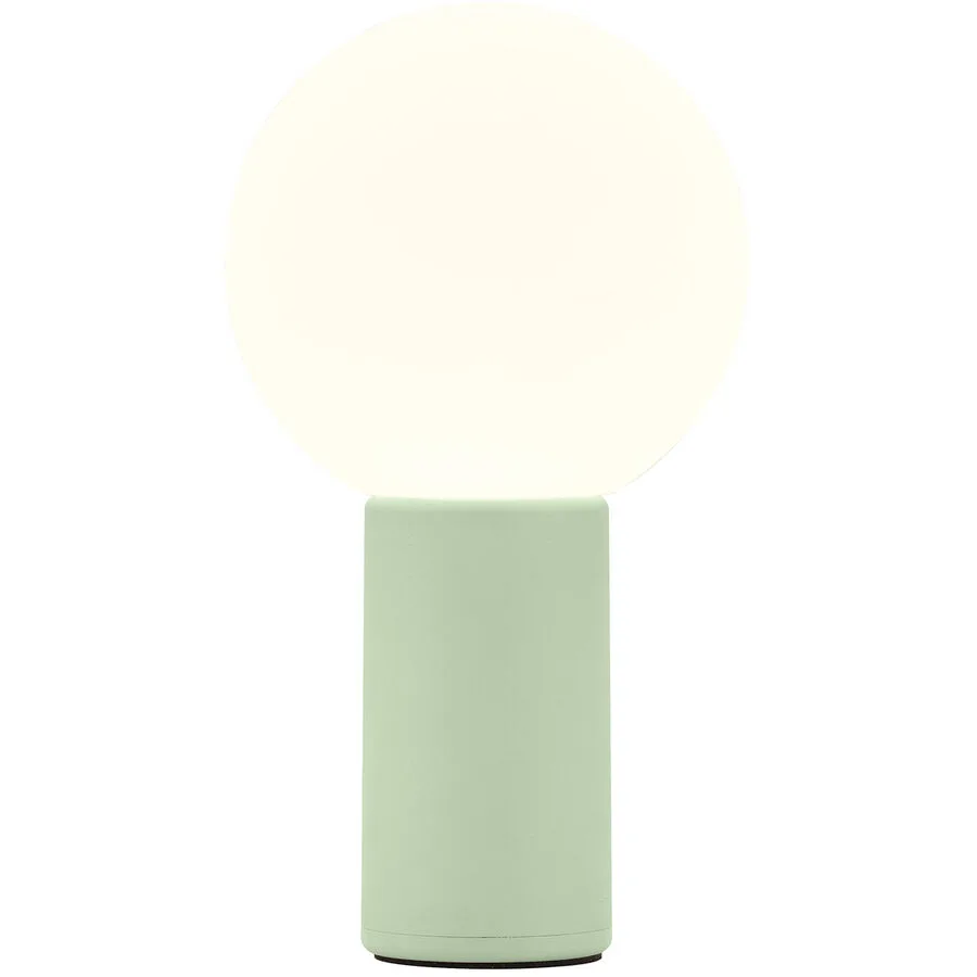 Tischlampe Tiny Grün Aluminium/Eisen 10 cm 18 cm - Farbe: mintgrün - LED - Lichtfarbe: Warmweiss - LED Energiesparlampen