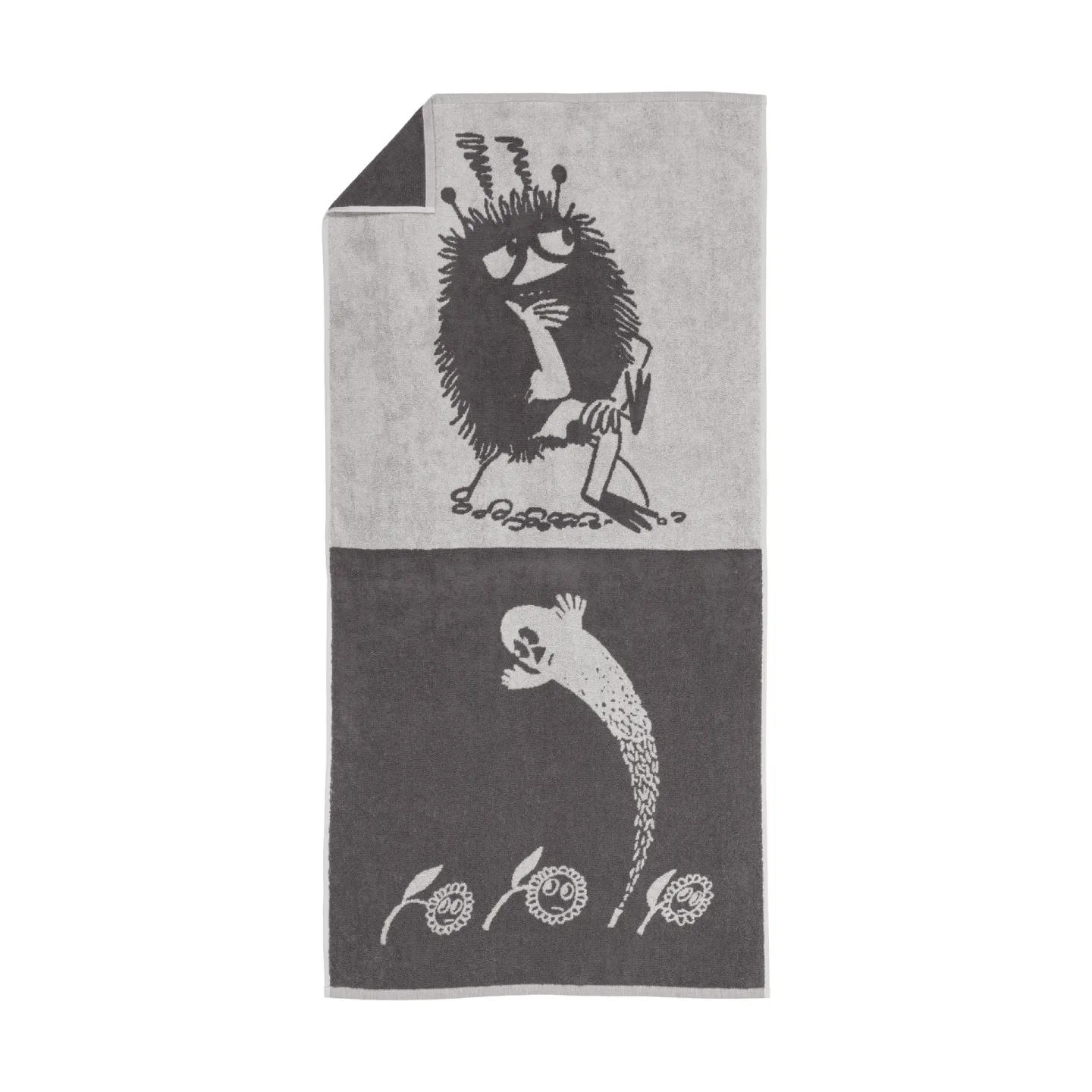 Moomin Arabia Mumin Badehandtuch 70x140cm Stinky, Grau