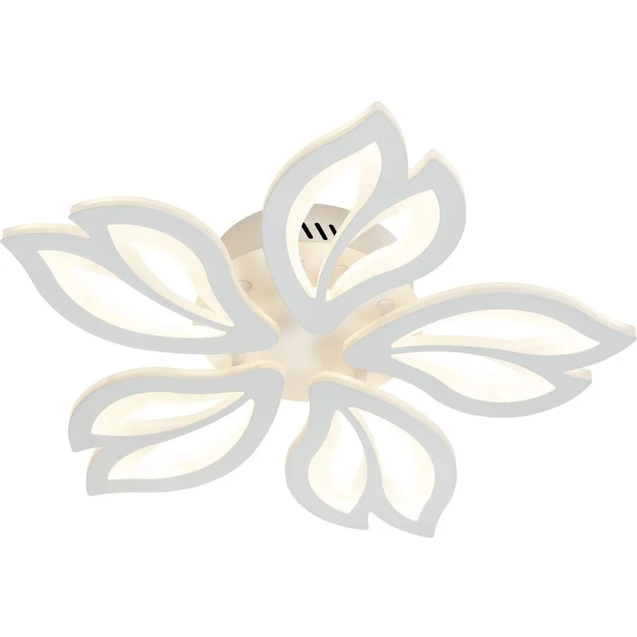Deckenlampe Cavaria Metall/Acryl weiss - LED - Lichtfarbe: Extra warmweiss - LED Energiesparlampen