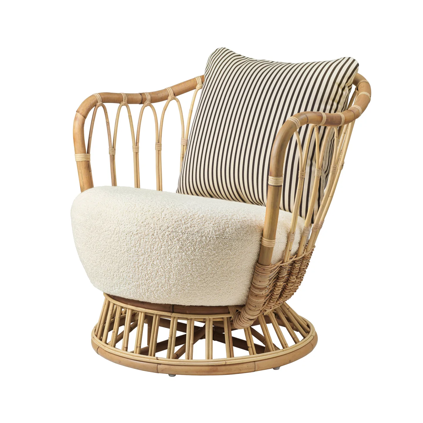 Gubi - Grace Lounge Chair Karakorum 001 / Strange Love Coco Bello 002 - Fåtöljer - Tove Kindt-Larsen - Trä/Textilmaterial