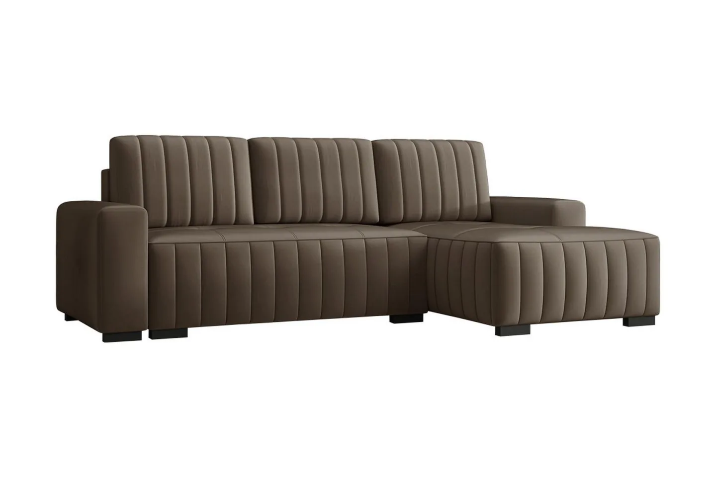 Esher 3-sits Bäddsoffa Höger - Brun