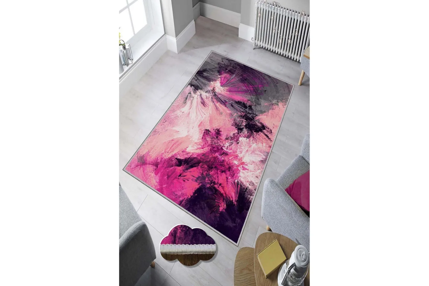 Homefesto Matta 80x200 cm - Multifärgad