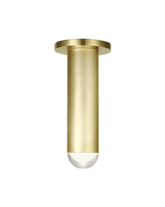 Ebell Flush Mount Natural Brass M