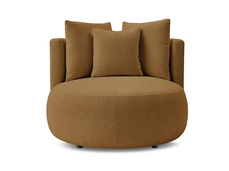 Sessel BOBOCHIC CESAR Boucle-Stoff orange