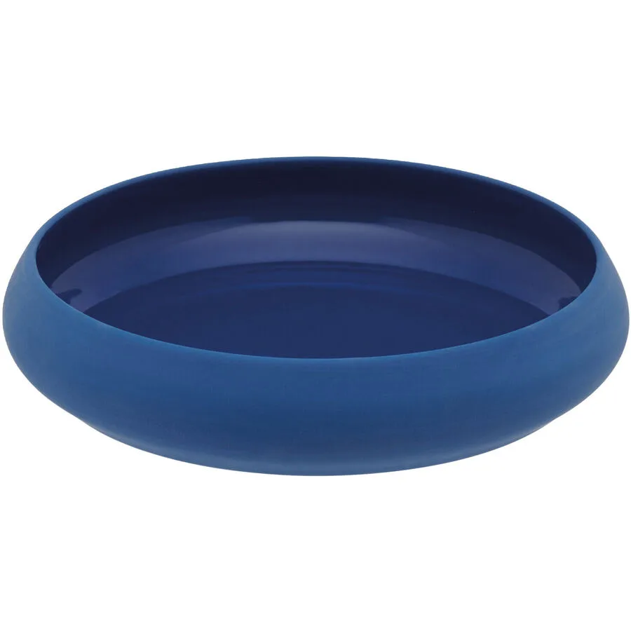 DEGRENNE Teller tief Gourmet Blau Porzellan 18 cm