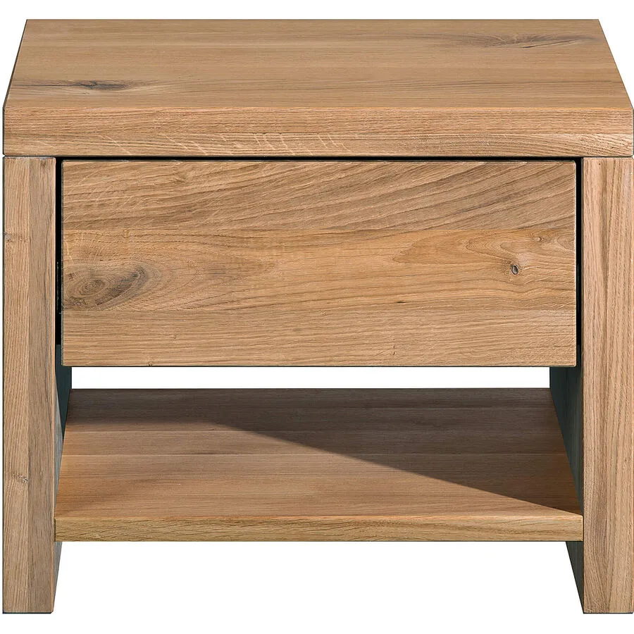 Modular Nachttisch Reto Braun Holz 48 cm - Farbe: Wildeiche