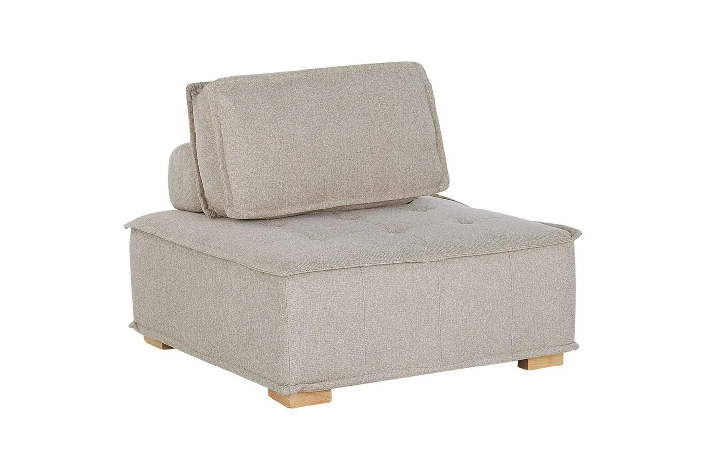 1-sitssoffa Tibro Beige, ljust trä - Beige, ljust trä