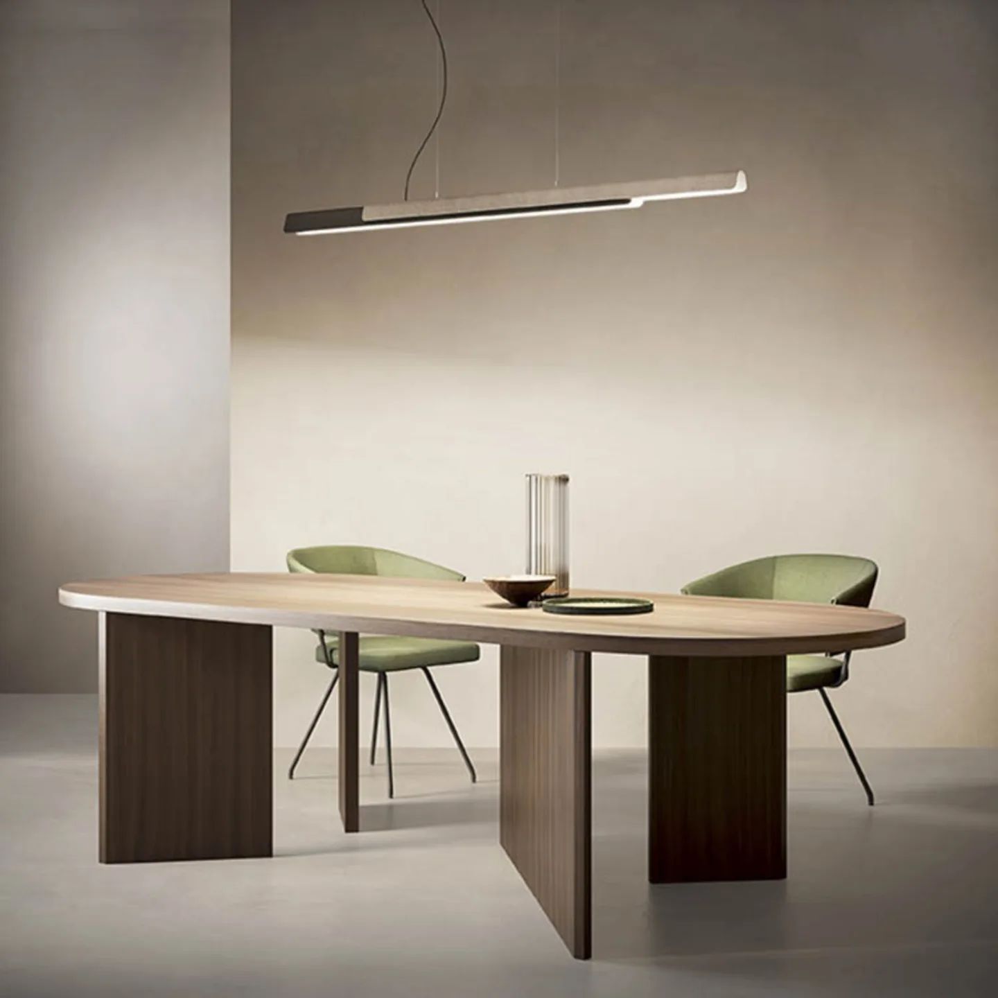 Dala Linear Pendelleuchte 2700K Dark Grey/Concrete - KDLN - Küche - Design - Metall - Einflammig